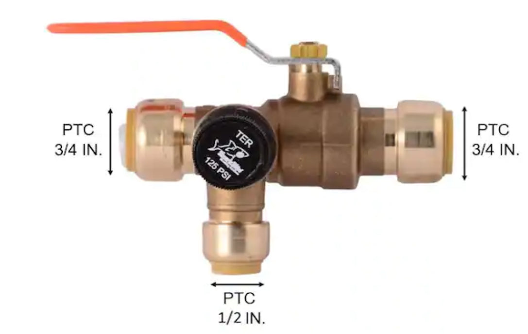 3/4 in. Brass Thermal Expansion Relief Valve