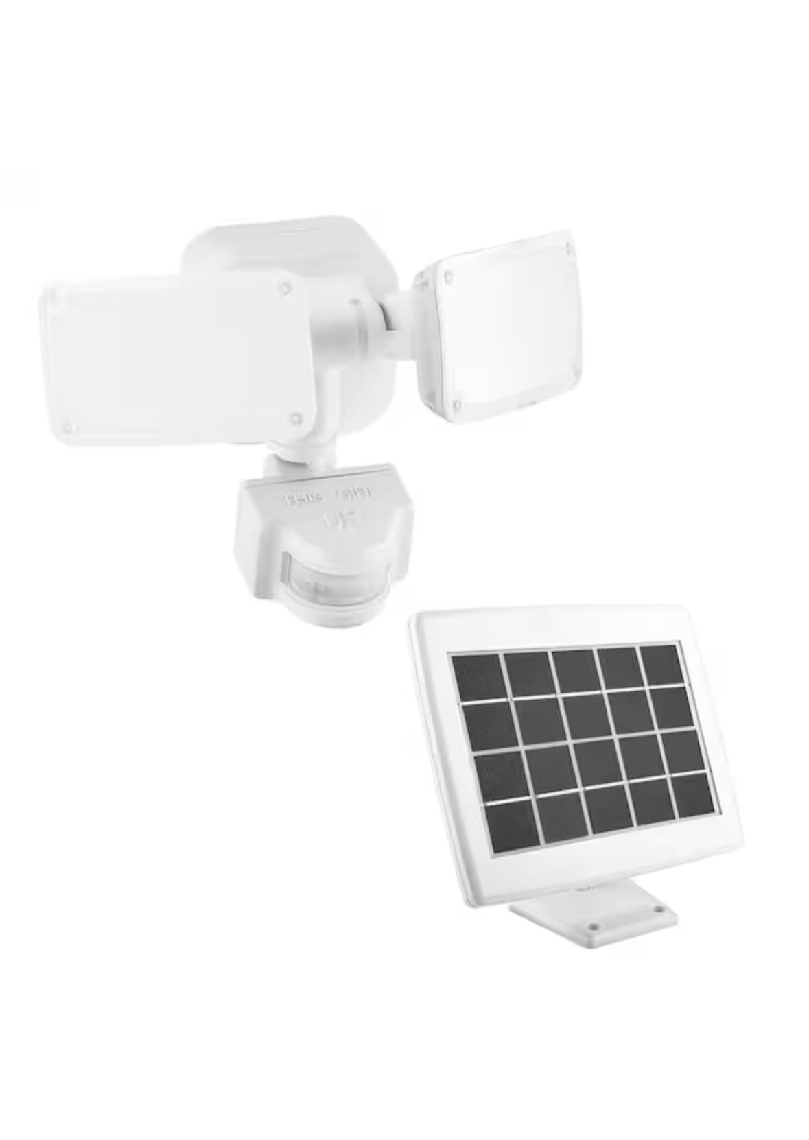 1000 Lumens 180° White Solar Powered Motion Activated Outdoor Integrated LED Flood Light
