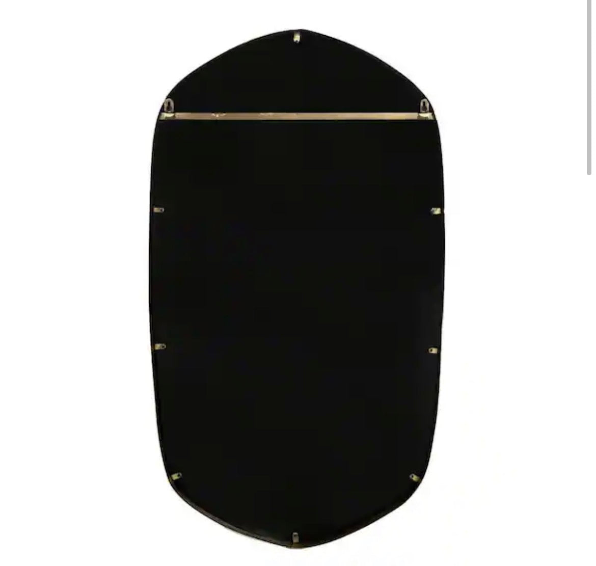 McLean 20 in. W. x 36 in. H Metal Gold Hexagon Modern Framed Decorative Wall Mirror