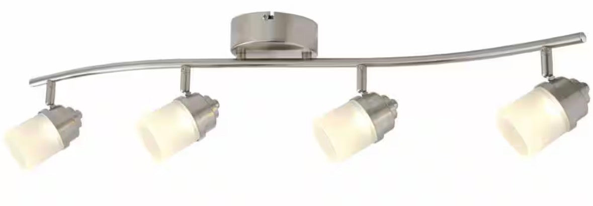 4 ft. 120-Volt 3800 Lumens White Integrated LED Wraparound Light with Prismatic Lens