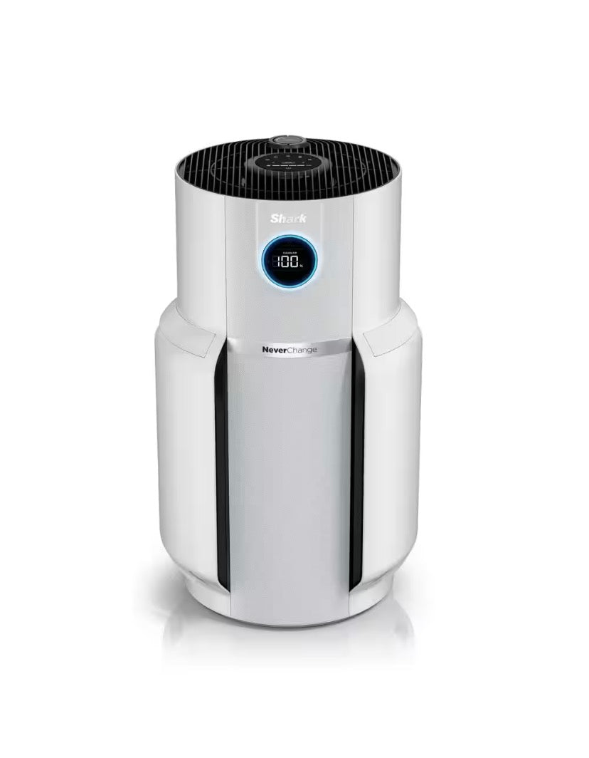 NeverChange 1400 sq. ft. HEPA Filter Tower Air Purifier and Cleaner in White w/ Odor Neutralization and Clean Sense Tech