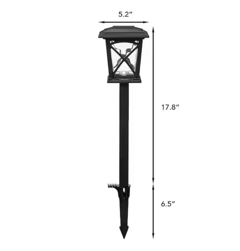 Black Springs 35 Lumen Low Voltage Black Integrated LED Weather Resistant Path Light