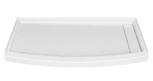 Load image into Gallery viewer, Ovation Curve 60 in. L x 30 in. W Alcove Shower Pan Base with Right Drain in Arctic White
