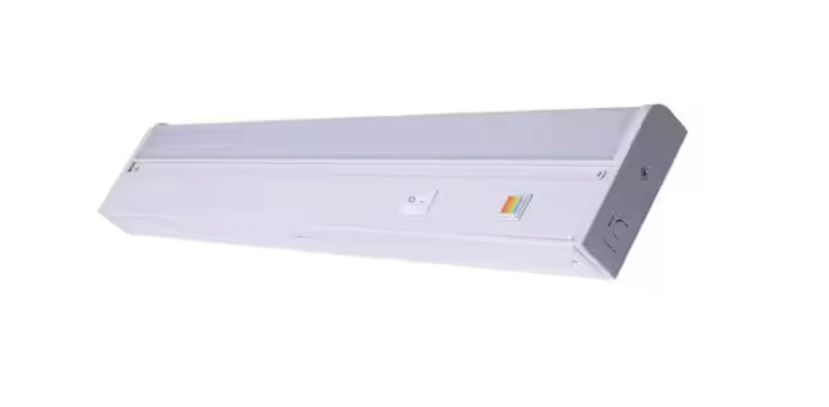 19 in. White LED Task Lamp with Color Changing