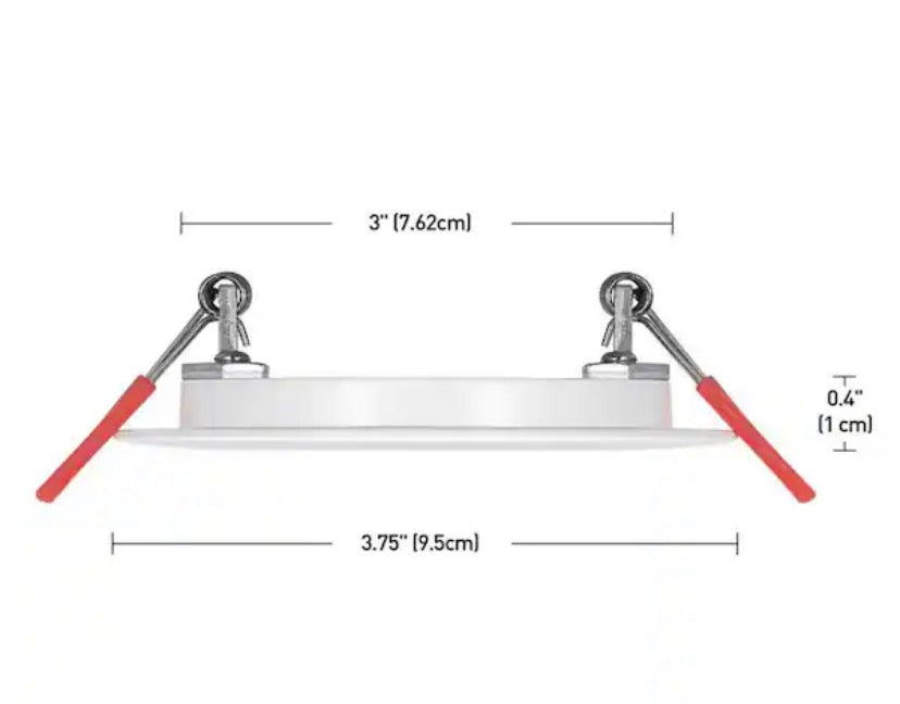 Premium Series 3 in. LED, 2-Level Lumen Select, Ultraslim Canless Recessed Light, Adjustable CCT