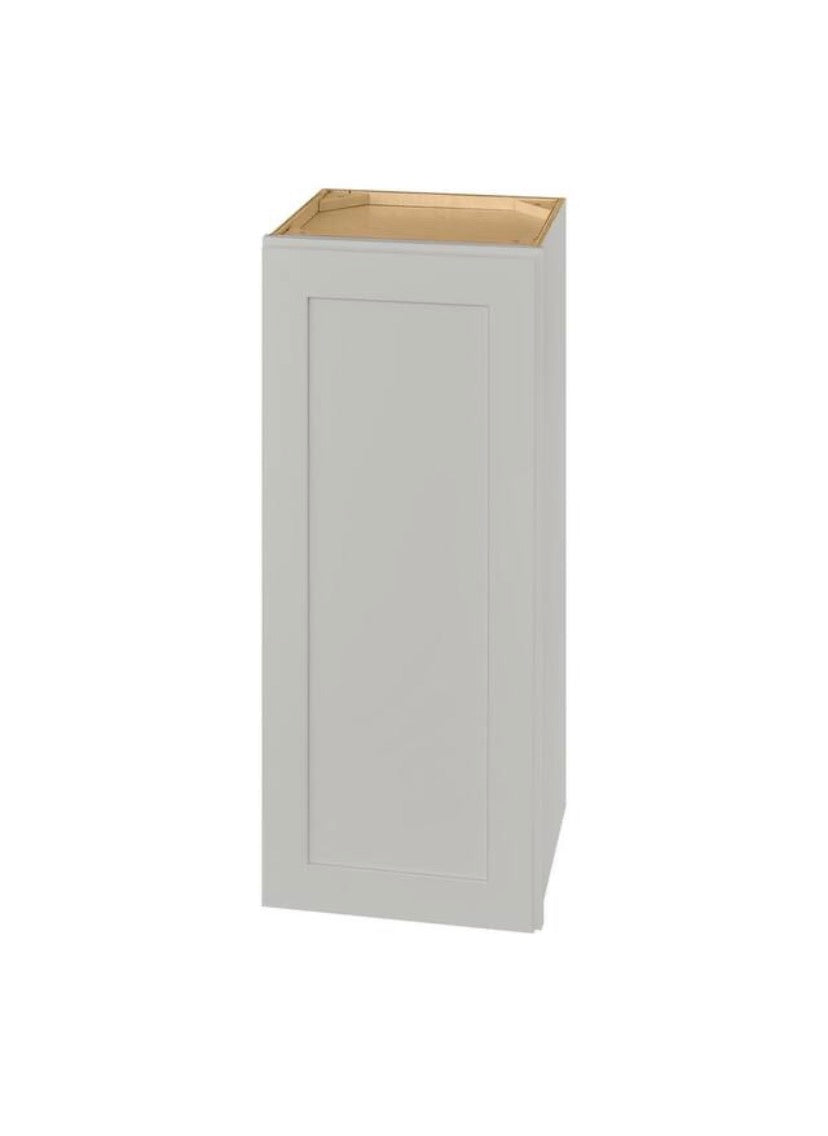 Avondale 15 in. W x 12 in. D x 36 in. H Ready to Assemble Plywood Shaker Wall Kitchen Cabinet in Dove Gray