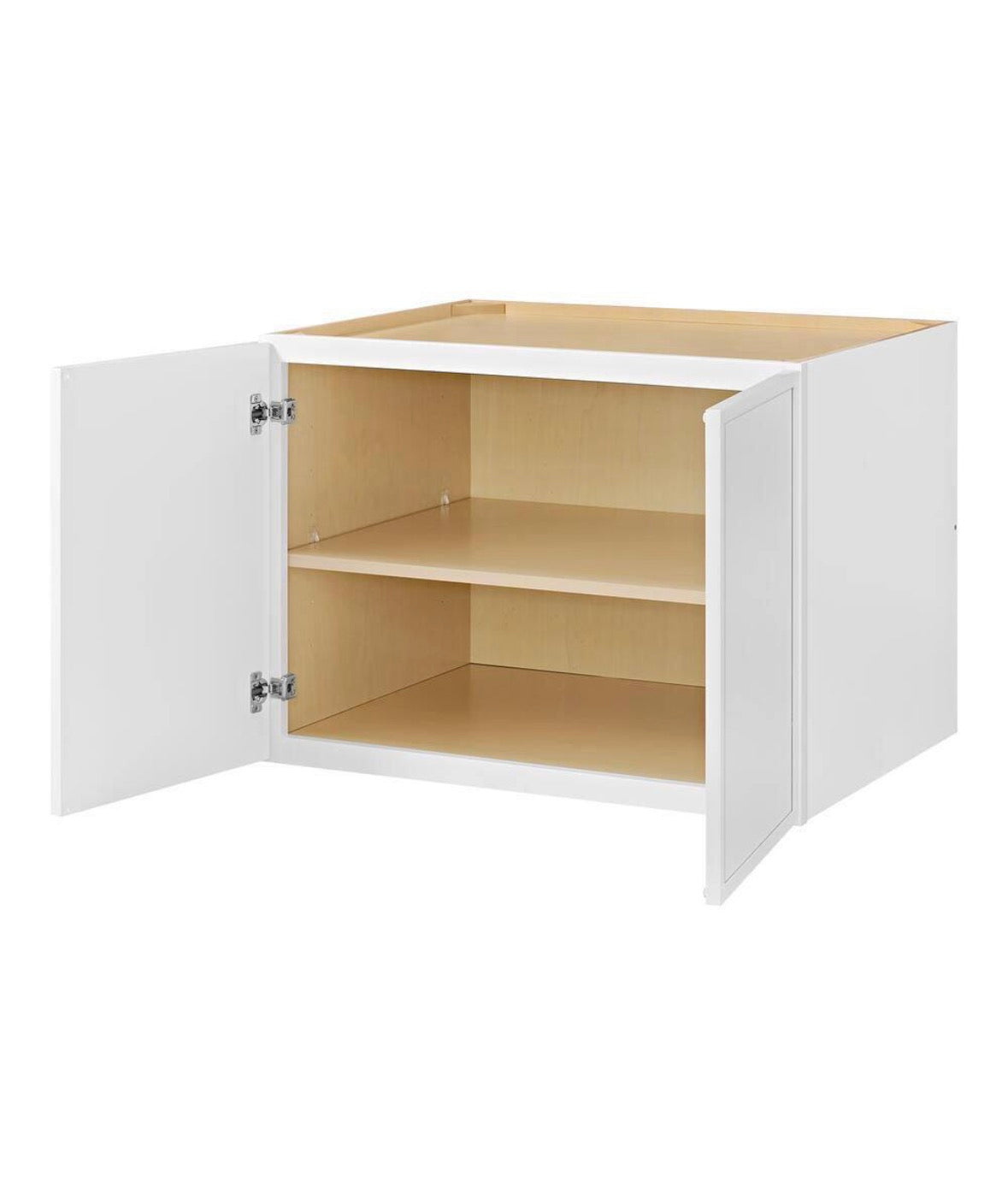 Leyton 33 in. W x 24 in. D x 24 in. H Ready to Assemble Plywood Slim Shaker Wall Bridge Kitchen Cabinet in Alpine White
