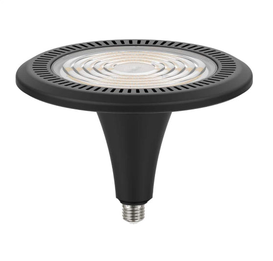 250-Watt Equivalent Integrated LED Black High Bay Light 5000K