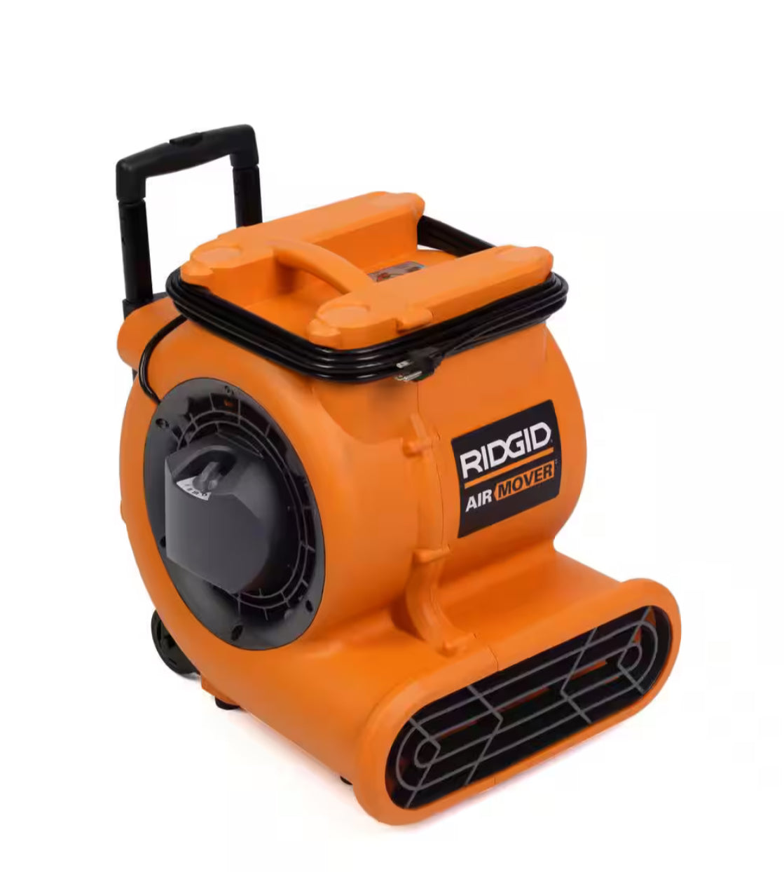 1625 CFM 3-Speed Portable Blower Fan Air Mover with Collapsible Handle and Rear Wheels for Water Damage Restoration