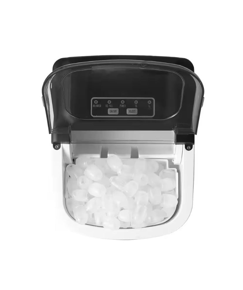 27 lbs. Bullet Ice Countertop Ice Maker in Stainless Steel