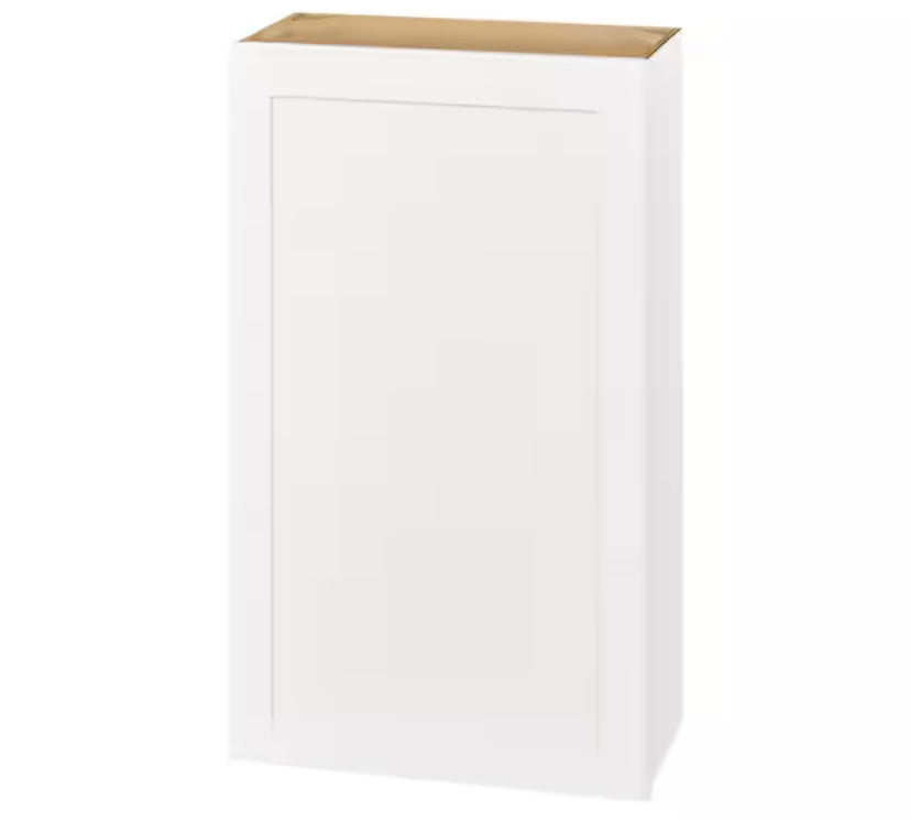 Avondale Shaker Alpine White Ready to Assemble Plywood 24 in Wall Kitchen Cabinet (24 in W x 42 in H x 12 in D)