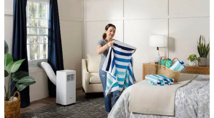 5,300 BTU Portable Air Conditioner Cools 150 Sq. Ft. in White