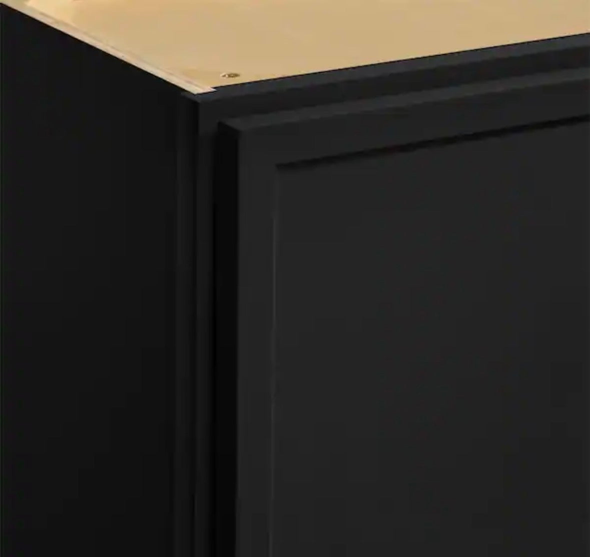Leyton 36 in. W x 12 in. D x 30 in. H Ready to Assemble Plywood Slim Shaker Wall Kitchen Cabinet in Raven Black