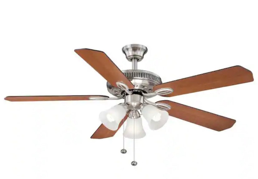 Glendale II 52 in. LED Brushed Nickel Ceiling Fan