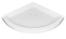 Load image into Gallery viewer, Ovation Curve 36 in. L x 36 in. W Corner Shower Pan Base with Center Drain in Arctic White

