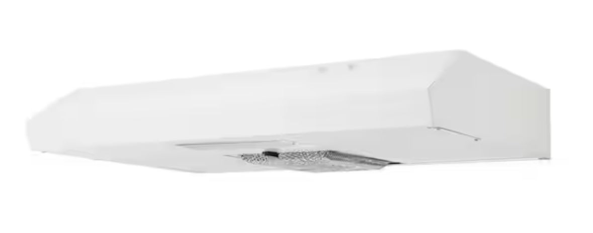 Arno 30 in. 240 CFM Convertible Under Cabinet Range Hood in White with Lighting and Charcoal Filter