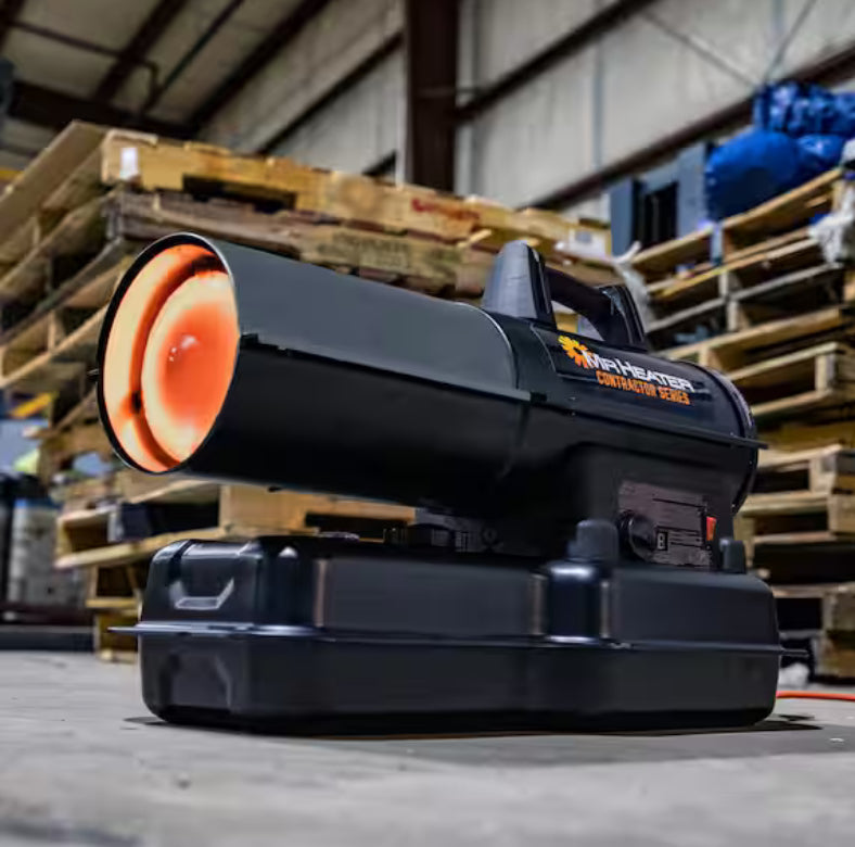 Contractor Series 80,000 BTU Black Forced Air Kerosene/Diesel Indoor/Outdoor Space Heater with Thermostat