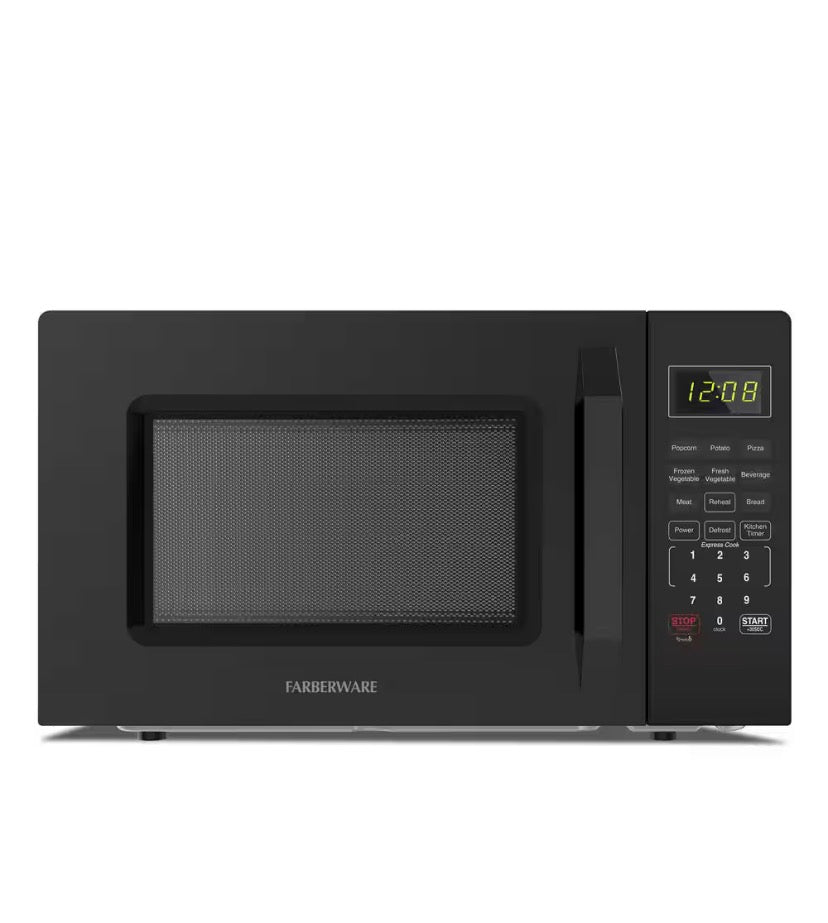 1.1 Cu. Ft. 1000-Watt Compact Microwave Oven, Black