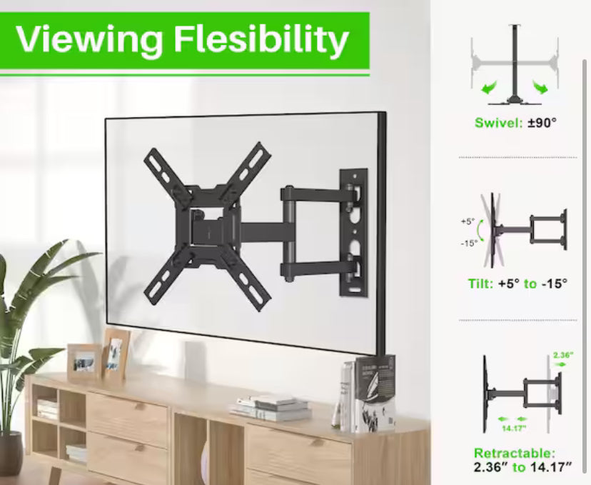 Full Motion TV Wall Mount for 13 in. to 47 in. TVs