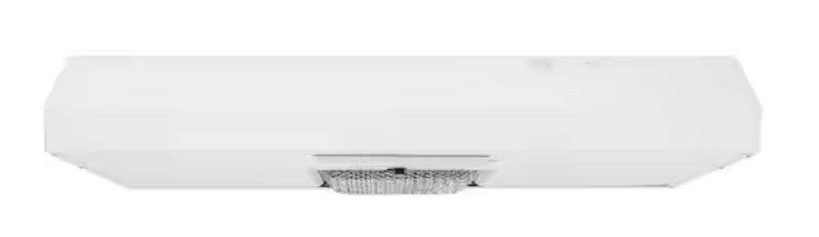 Arno 30 in. 240 CFM Convertible Under Cabinet Range Hood in White with Lighting and Charcoal Filter