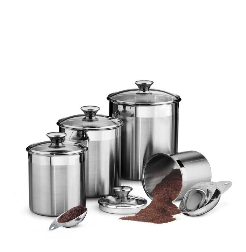 Gourmet 8-Piece Covered Canister and Scoop Set