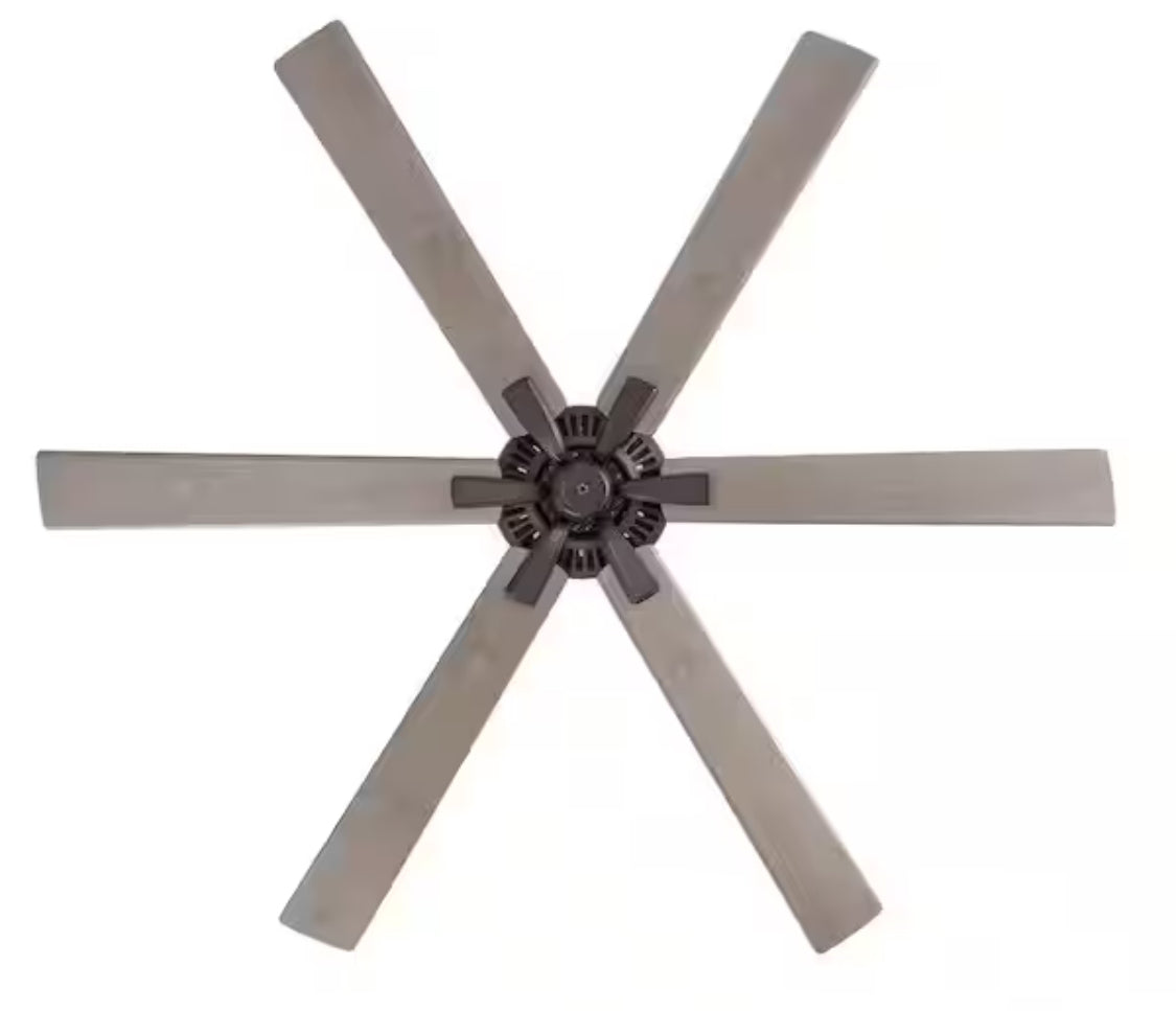 Dalton 60 in. Indoor/Covered Outdoor DC Motor Flat Bronze Ceiling Fan