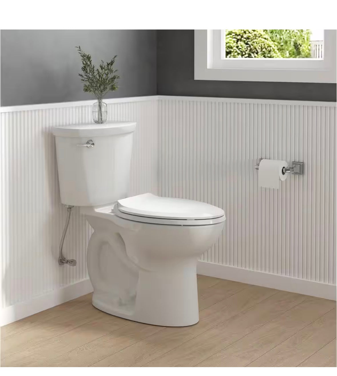 Cadet 12 in. Antimicrobial 2-Piece 1.28 GPF Single Flush Chair Height Elongated Toilet with Slow Close Seat in White
