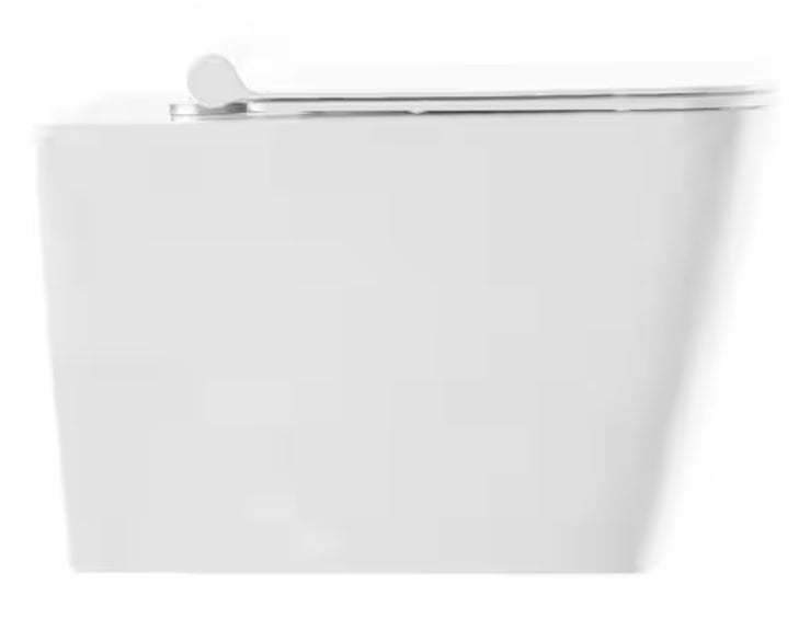 Concorde Back to Wall Elongated Toilet Bowl Only in Glossy White