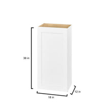 Load image into Gallery viewer, Avondale Shaker Alpine White Ready to Assemble Plywood 18 in Wall Kitchen Cabinet (18 in W x 36 in H x 12 in D)
