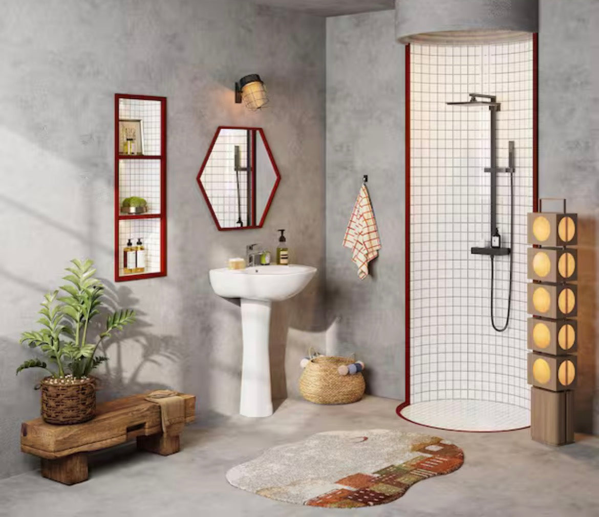 Classic 20 in. Tall U-Shape White Vitreous China Pedestal Bathroom Sink With Overflow