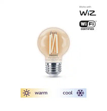 Load image into Gallery viewer, 40-Watt Equivalent G16.5 Smart Wi-Fi LED Tuneable White Light Bulb Powered by WiZ with Bluetooth (1-Pack)
