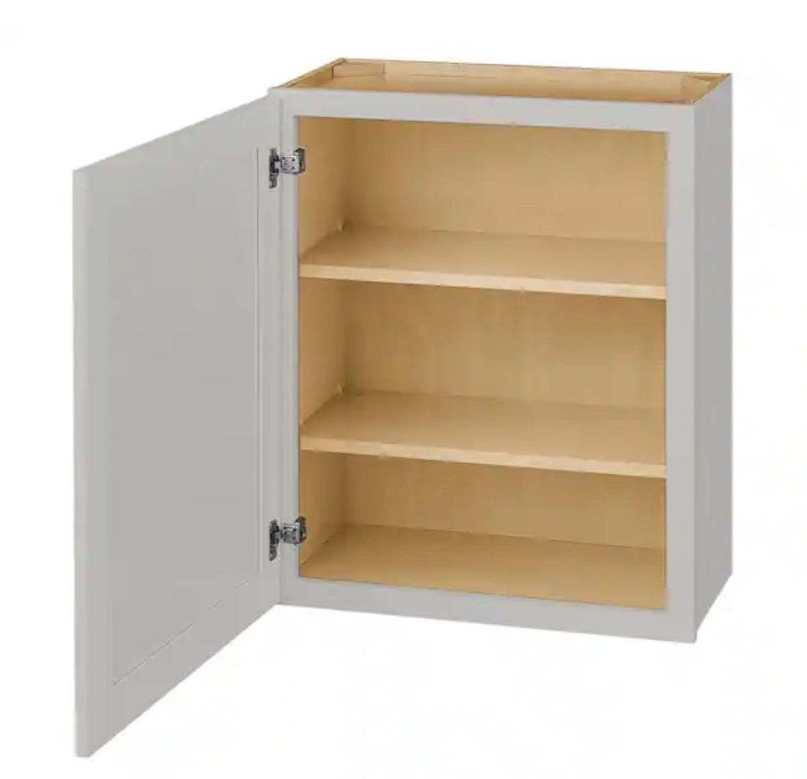 Avondale 24 in. W x 12 in. D x 30 in. H Ready to Assemble Plywood Shaker Wall Kitchen Cabinet in Dove Gray