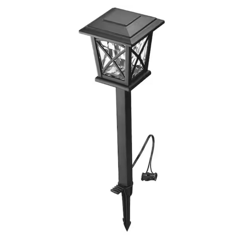 Black Springs 35 Lumen Low Voltage Black Integrated LED Weather Resistant Path Light