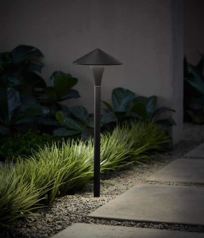 Anderson Low Voltage Matte Black MR11 LED Bulb Weather Resistant Outdoor Landscape Hat Path Light