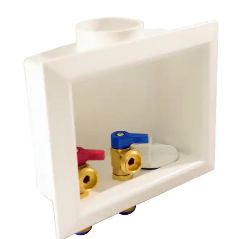 1/2 in. Brass Push-to-Connect x 3/4 in. Male Hose Thread Washing Machine Outlet Box