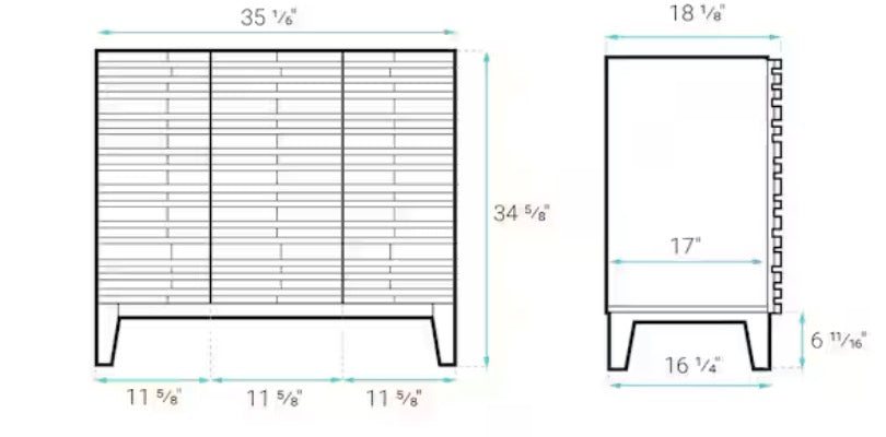 Cascade 19.7 in. W x 36 in. D x 7.85 in. H Single Sink Bath Vanity Cabinet without Top in Black