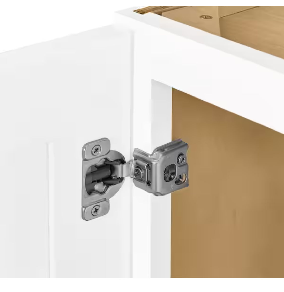 Avondale Shaker Alpine White Quick Assemble Plywood 12 in Wall Kitchen Cabinet (12 in W x 42 in H x 12 in D)