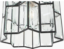 Load image into Gallery viewer, Octavia 1-Light Matte Black Geometric Pendant Light with 8-Point Glass Shade
