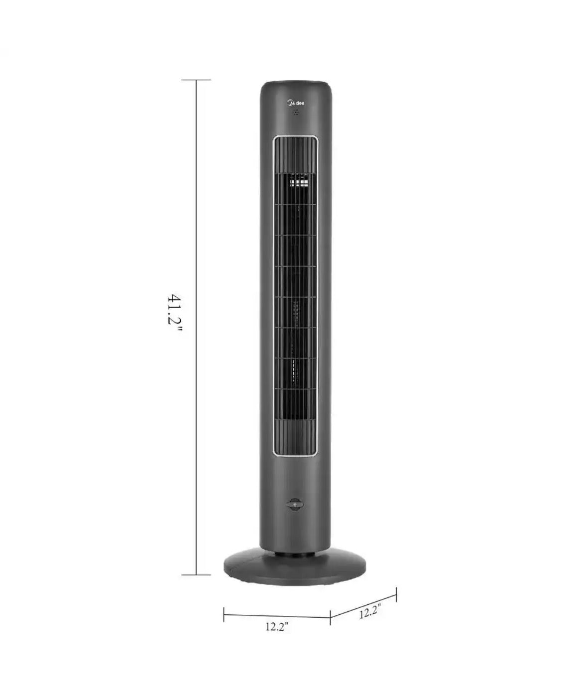 42 in. 3-Speeds Tower Fan in Gray with Wi-Fi, 3-Modes, 60° Oscillation, 7-Hours Timer, Aromatherapy Box, Negative Ion