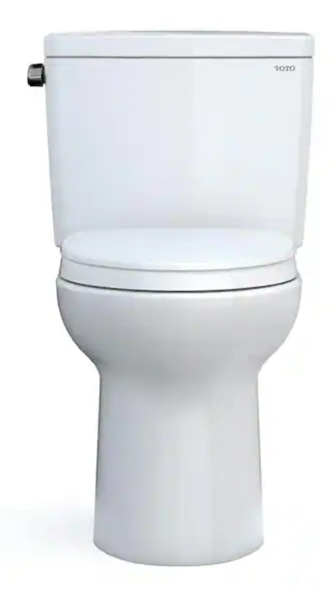 Drake 2-Piece 1.6 GPF Single Flush Elongated ADA Comfort Height Toilet in Cotton White, SoftClose Seat Included
