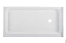 Load image into Gallery viewer, Voltaire 36 in. x 60 in. Acrylic, Single-Threshold, Right-Hand Drain, Shower Base in White

