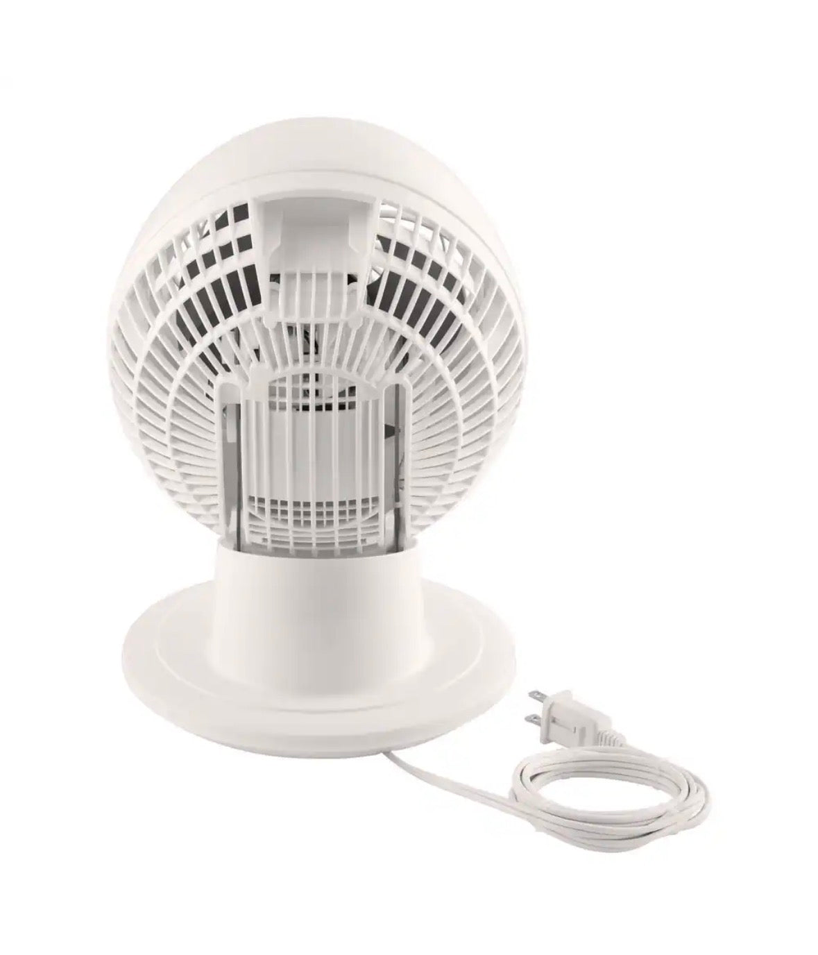6 in. 5-Speed Multi-Oscillating Desk Fan in White