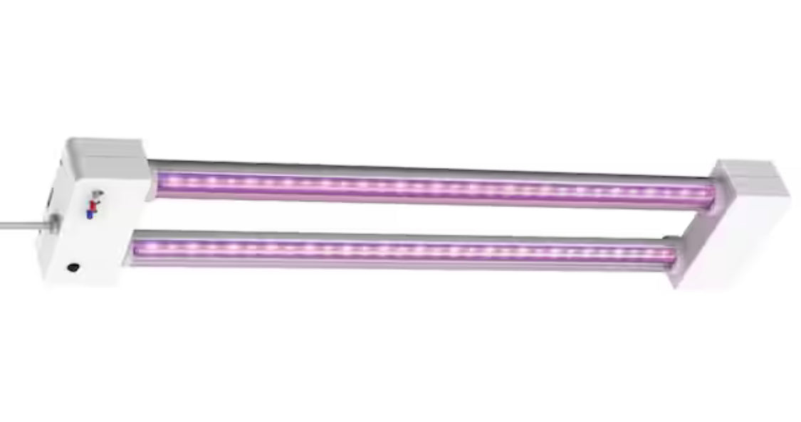 24 in. 19-Watt White LED 3 Adjustable Spectrum Linkable Plant Grow Light Fixture White Adjustable Light