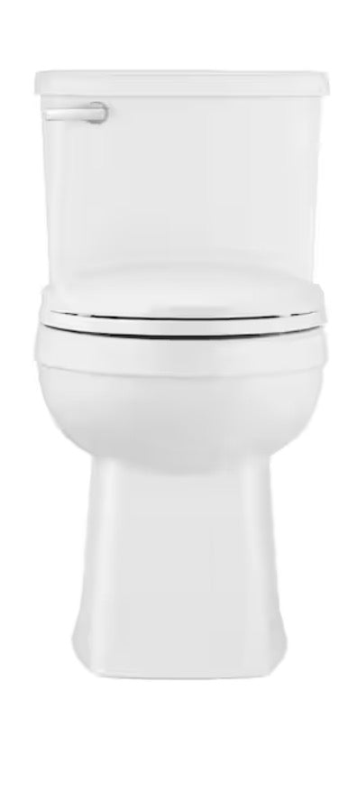 Power Flush 1-piece 1.28 GPF Single-Flush Elongated Toilet in White Seat Included