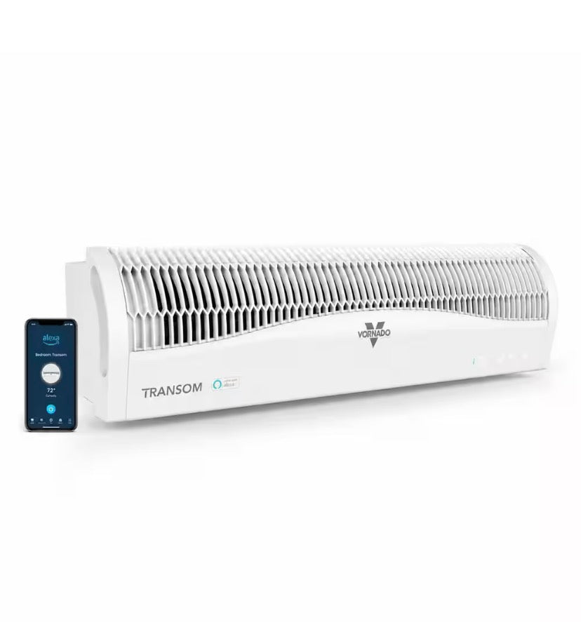 Transom AE 26 in. 4-Speeds Window Fan with Alexa Reversible Exhaust Mode Weather Resistant Case Whole Room