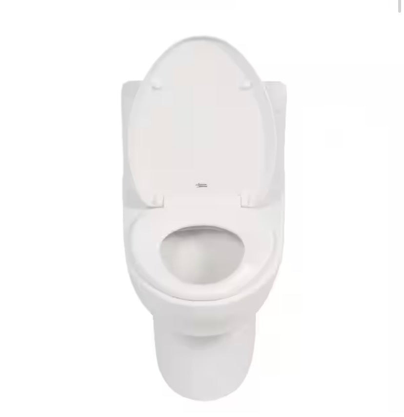 Tofino Complete 1-Piece 1.1 GPF Dual Flush Elongated Toilet in White with Slow Close Seat