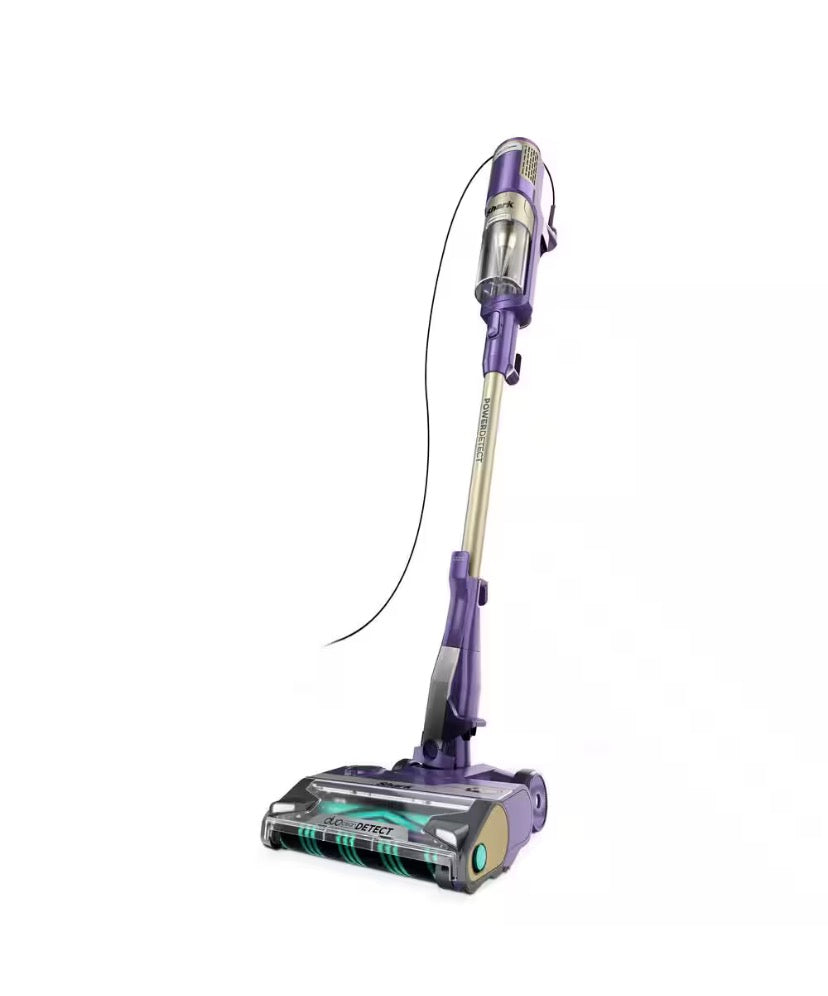 Powerdetect Ultra-Light Bagless Corded HEPA Stick Vacuum Cleaner for Multisurface in Purple with DuoClean Technology