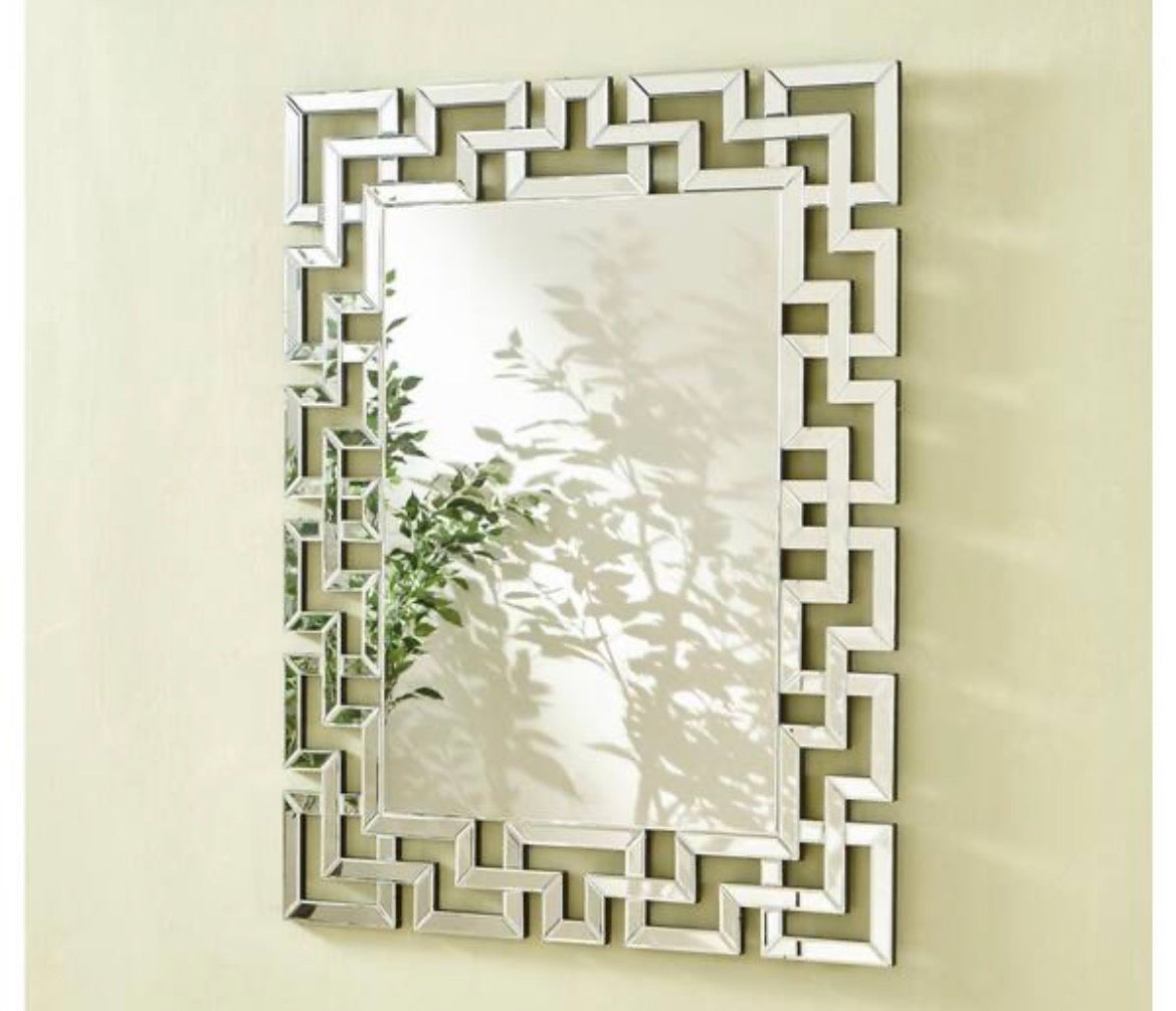 Timeless Home 37.5 in. W x 47.5 in. H x Contemporary Frameless Rectangle Clear Mirror
