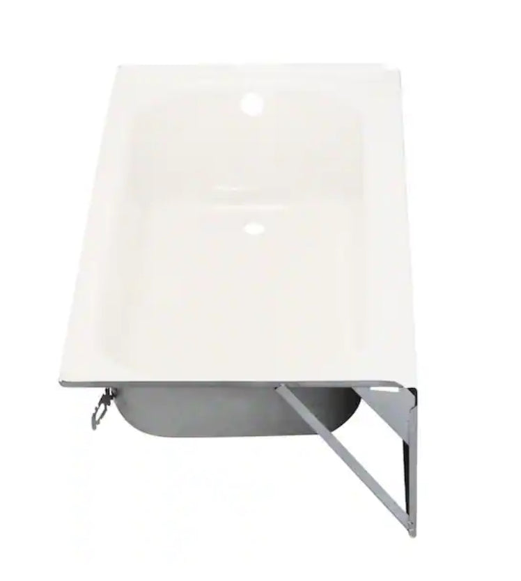 Maui 60 in. x 30 in. Soaking Bathtub with Right Drain in White