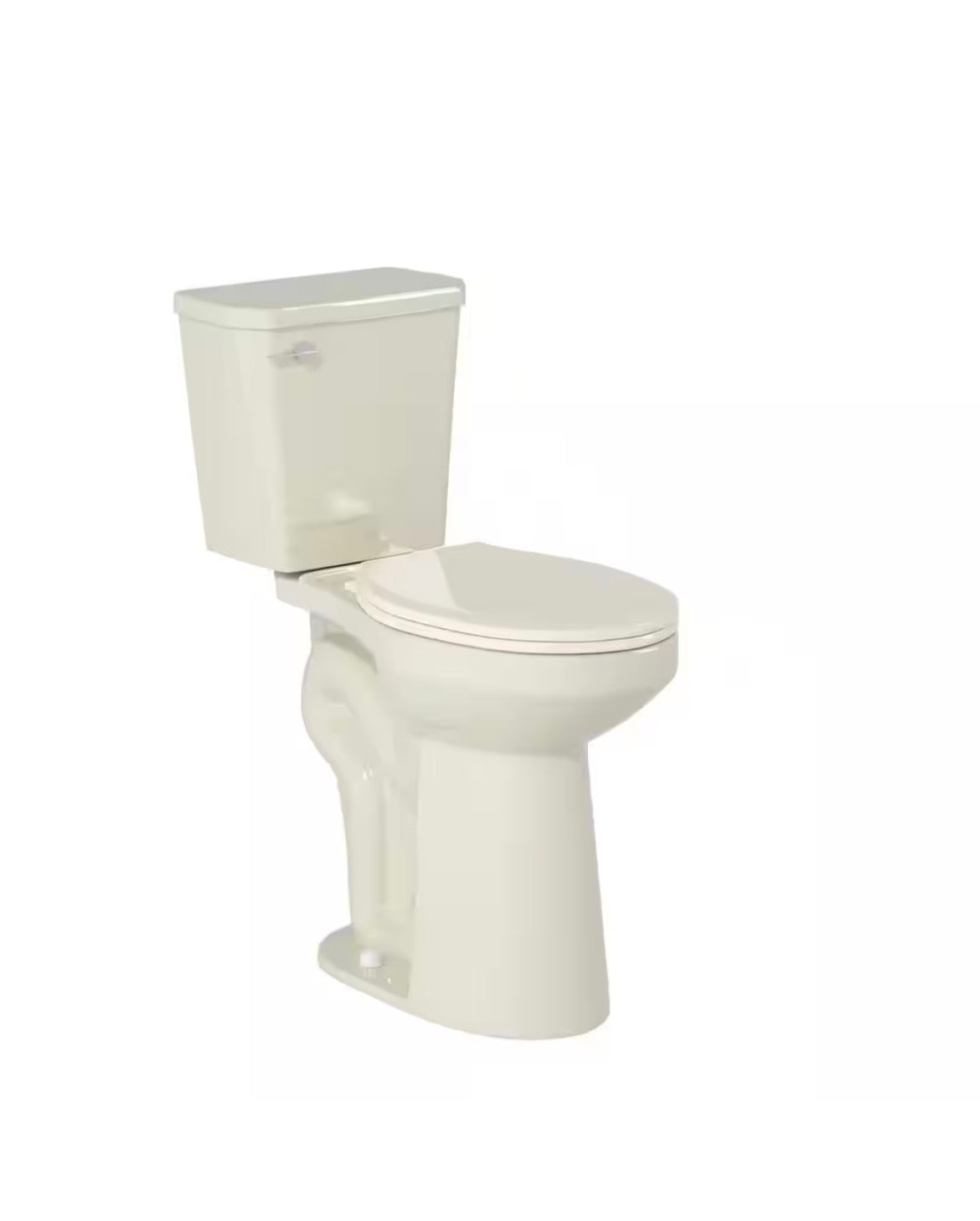 21in 2-piece Raised & Elongated Toilet 1.28 GPF Single Flush Tall Toilet for Seniors, with Soft Closing Cover in Biscuit
